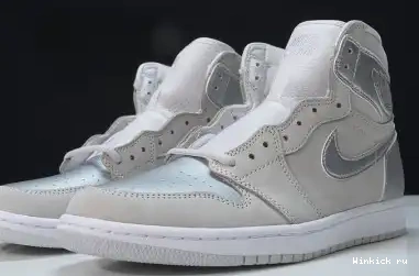 SILVER (WITH JAPAN SPECIAL 1 AIR GREY NEUTRAL JORDAN  METALLIC BOX) 0701